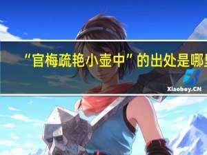 “官梅疏艳小壶中”的出处是哪里