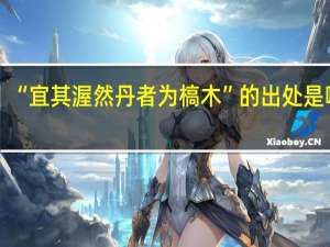 “宜其渥然丹者为槁木”的出处是哪里