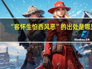“客怀生怕西风恶”的出处是哪里