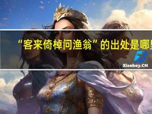 “客来倚棹问渔翁”的出处是哪里