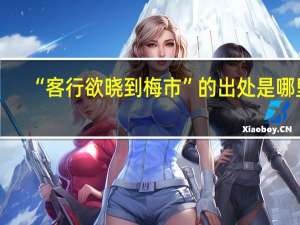“客行欲晓到梅市”的出处是哪里