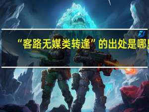 “客路无媒类转逢”的出处是哪里