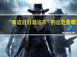 “客边日日泪沾衣”的出处是哪里