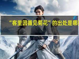 “客里因循见菊花”的出处是哪里