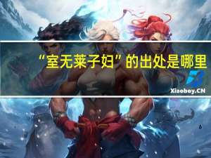 “室无莱子妇”的出处是哪里