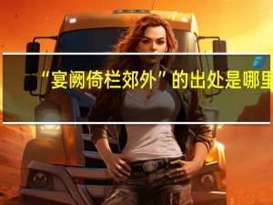 “宴阙倚栏郊外”的出处是哪里