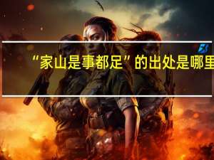 “家山是事都足”的出处是哪里