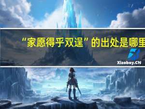 “家愿得乎双逞”的出处是哪里