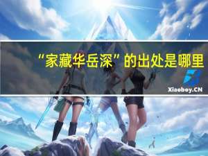 “家藏华岳深”的出处是哪里