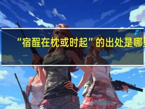 “宿酲在枕或时起”的出处是哪里