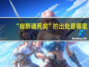 “宿醉魂死矣”的出处是哪里