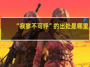 “寂寥不可呼”的出处是哪里