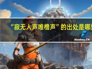 “寂无人声唯橹声”的出处是哪里