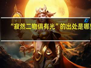 “寂然二物俱有光”的出处是哪里