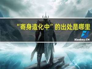 “寄身造化中”的出处是哪里