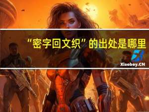 “密字回文织”的出处是哪里