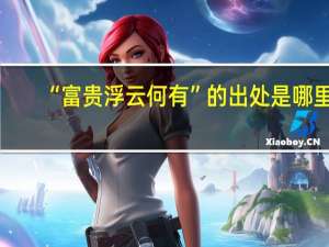 “富贵浮云何有”的出处是哪里