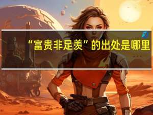 “富贵非足羡”的出处是哪里