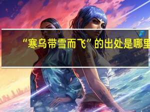 “寒乌带雪而飞”的出处是哪里