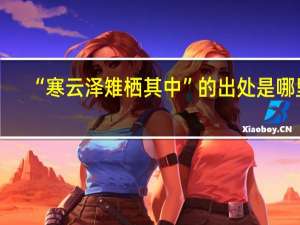 “寒云泽雉栖其中”的出处是哪里