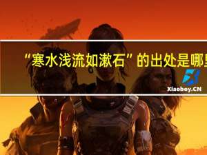 “寒水浅流如漱石”的出处是哪里