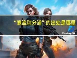 “寒流稍分浦”的出处是哪里