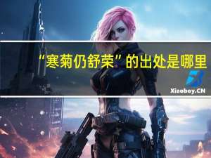 “寒菊仍舒荣”的出处是哪里