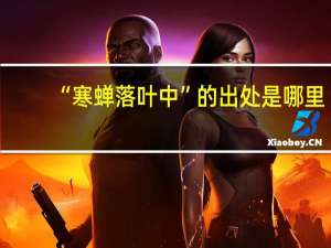 “寒蝉落叶中”的出处是哪里
