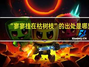 “寥寥挂在枯树枝”的出处是哪里