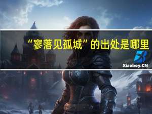 “寥落见孤城”的出处是哪里