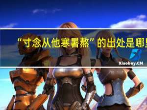 “寸念从他寒暑熬”的出处是哪里