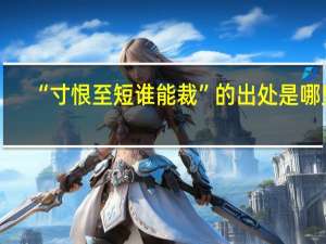 “寸恨至短谁能裁”的出处是哪里