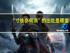“寸铁亦何消”的出处是哪里