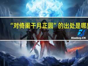 “对倚阑干月正圆”的出处是哪里