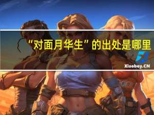 “对面月华生”的出处是哪里