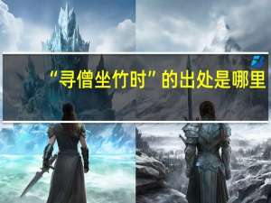 “寻僧坐竹时”的出处是哪里