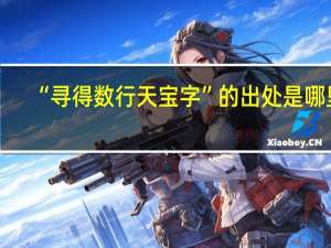 “寻得数行天宝字”的出处是哪里