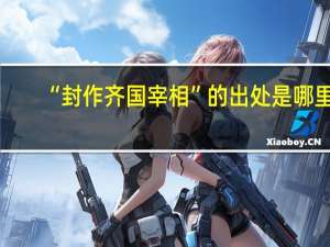 “封作齐国宰相”的出处是哪里