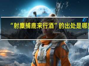 “射麋捕鹿来行酒”的出处是哪里