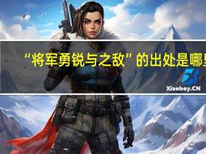 “将军勇锐与之敌”的出处是哪里