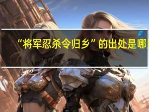 “将军忍杀令归乡”的出处是哪里