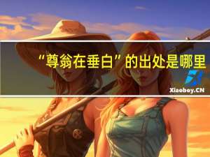 “尊翁在垂白”的出处是哪里