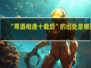 “尊酒相逢十载后”的出处是哪里