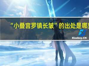 “小叠宫罗镇长皱”的出处是哪里