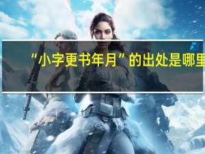 “小字更书年月”的出处是哪里