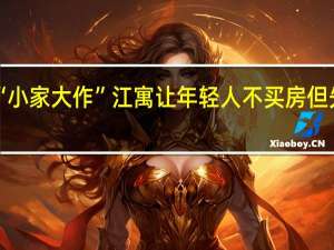 “小家大作” 江寓让年轻人不买房但先有家