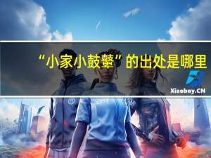 “小家小鼓鼙”的出处是哪里