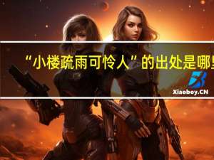 “小楼疏雨可怜人”的出处是哪里