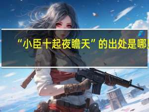 “小臣十起夜瞻天”的出处是哪里