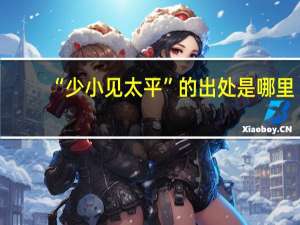 “少小见太平”的出处是哪里